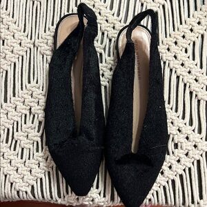 Black Women's Pointed Slingback Flats - Who What Wear
